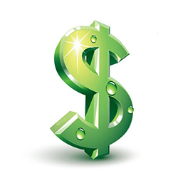 $25 referral fee big green cash symbol